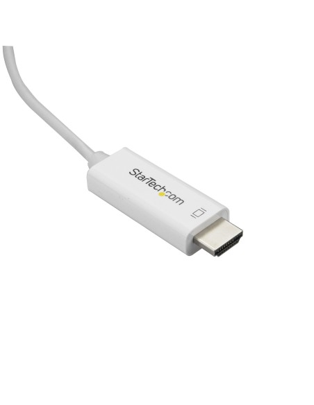 StarTech.com Cavo USB-C a HDMI da 3m - Cavetto USB 3.1 Tipo C a HDMI - 4k a 60Hz - Bianco