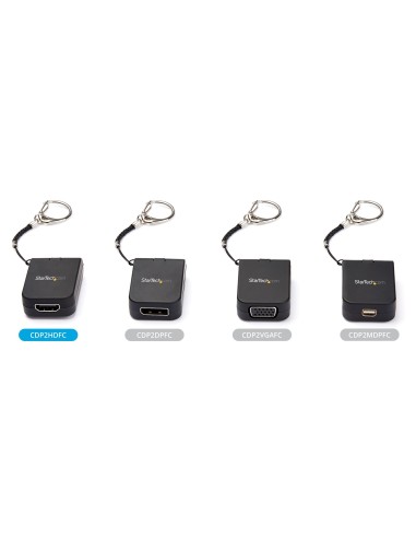 StarTech.com Adattatore compatto da USB C a HDMI - Convertitore video da USB Tipo-C a HDMI 4K 30Hz con portachiavi ad anello -