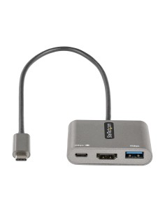 StarTech.com Adattatore multiporta USB C - USB-C a HDMI 4K - 100W PD Pass-Through - Hub USB 3.0 5Gbps (1xType-C 1xA) - Mini 2