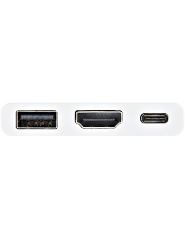 StarTech.com Adattatore Multifunzione USB-C a HDMI 4k con Power Delivery e porta USB-A - Bianco