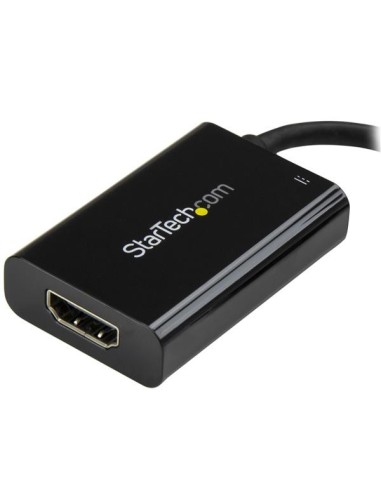 StarTech.com Adattatore video USB-C a HDMI con Power Delivery - 60 Watt - Nero