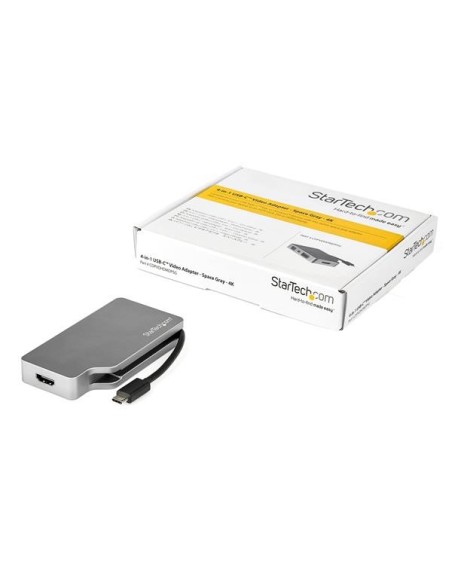 StarTech.com Adattatore video multiporta da USB-C a HDMI, VGA, Mini DisplayPort o DVI - Adattatore per monitor USB tipo C a