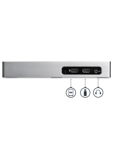 StarTech.com Docking Station USB 3.0 - Laptop Dock per doppio monitor con HDMI e DVI VGA Video - Hub a 6 porte USB 3.1 Gen 1