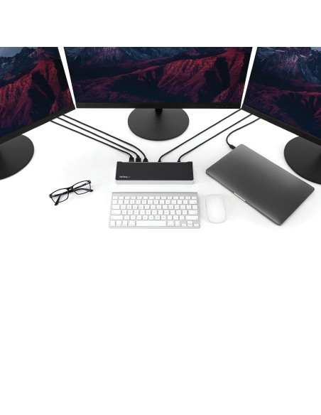StarTech.com Docking Station per Portatili USB-C a Tripla Uscita 4K - Power Delivery USB