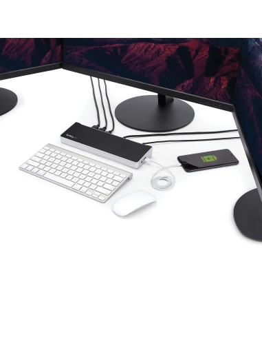 StarTech.com Docking Station per Portatili USB-C a Tripla Uscita 4K - Power Delivery USB