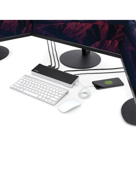 StarTech.com Docking Station per Portatili USB-C a Tripla Uscita 4K - Power Delivery USB