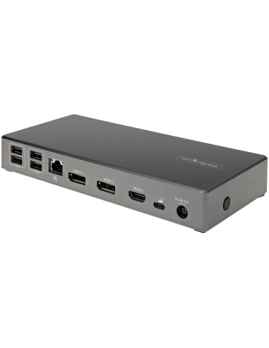 StarTech.com Dock USB type C - Docking station USB C con triplo monitor 4K - Power Delivery 100W - DP 1.4 Alt Mode & DSC, 2x