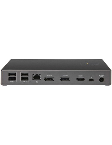StarTech.com Dock USB type C - Docking station USB C con triplo monitor 4K - Power Delivery 100W - DP 1.4 Alt Mode & DSC, 2x