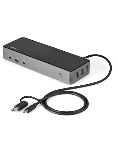 StarTech.com USB-C e USB-A Dock - Docking station universale triplo monitor DisplayPort e HDMI 4K 60Hz - 85W Power Delivery,