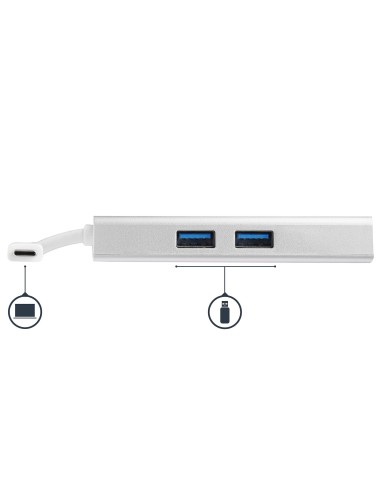 StarTech.com Adattatore Multifunzione USB-C per portatili - Power Delivery - 4K HDMI - Gbe - USB 3.0 - Bianco e Argento