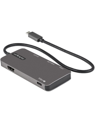 StarTech.com Adattatore multiporta USB C - Da USB-C a 4K HDMI, 100W Power Delivery Pass-through, slot SD MicroSD, Hub USB 3.0 a