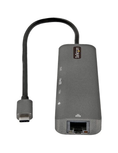 StarTech.com Adattatore multiporta USB C - Da USB-C a HDMI 2.0 4K 60Hz, 100W Power Delivery Pass-through, slot SD MicroSD, Hub