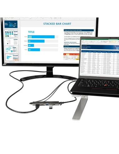 StarTech.com Adattatore multiporta USB C - Da USB-C a HDMI 2.0 4K 60Hz, 100W Power Delivery Pass-through, slot SD MicroSD, Hub