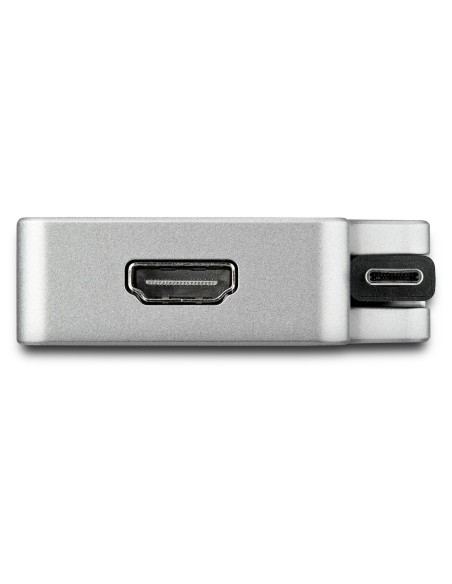 StarTech.com Adattatore video multiporta da USB C a HDMI 4K o VGA 1080p - Dock da viaggio USB tipo C con pass-through PD da