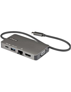 StarTech.com Adattatore multiporta USB-C a HDMI 4K 30 Hz o VGA 1080p - Convertitore USB C con HUB USB a 3 porte e 100W Power