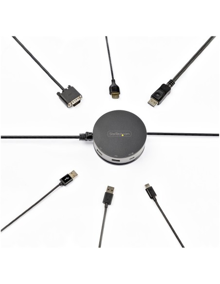 StarTech.com Adattatore multiporta USB-C - Mini Docking station USB Tipo C a HDMI  Displayport 4K 60Hz o VGA - 75W Power