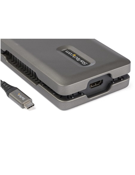 StarTech.com Adattatore Multiporta USB C - Da USB C a HDMI 2.0 4K 60Hz - Hub USB 2 Porte 10Gbps - 100W Power Delivery