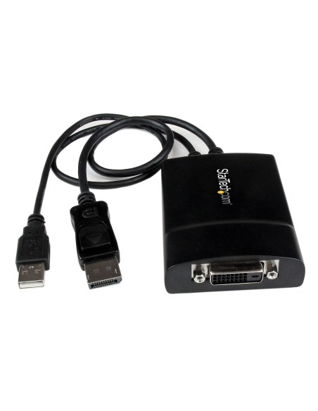 StarTech.com Adattatore attivo da DisplayPort a DVI Dual Link - Convertitore video da DisplayPort a DVI-D 2560x1600 60Hz - Da