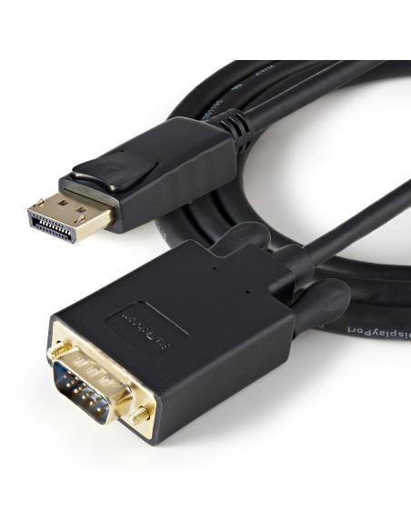 StarTech.com Cavo da DisplayPort a VGA da 1 m - Cavo adattatore da DisplayPort a VGA attivo - Video 1080p - Cavo monitor da DP