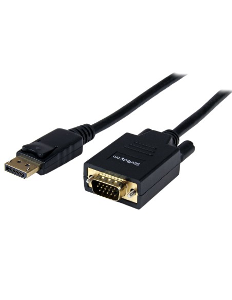StarTech.com Cavo da DisplayPort a VGA da 1,8 m - Cavo adattatore da DisplayPort a VGA attivo - Video 1080p - Cavo monitor da