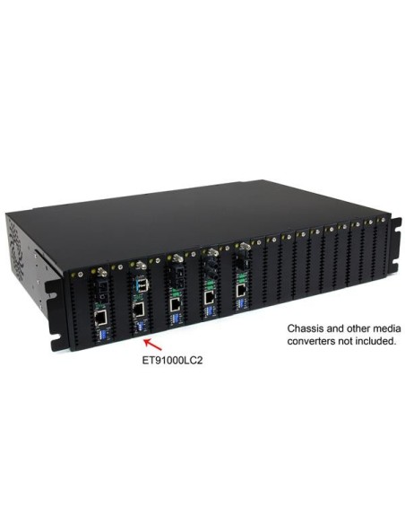 StarTech.com Convertitore media in fibra Gigabit 1000 Mbps fibra MM LC 550 m