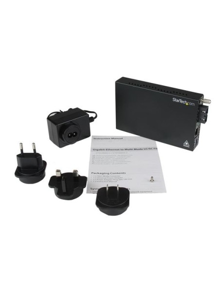 StarTech.com Convertitore media Ethernet Gigabit in fibra multimodale SC 550 m -1000 Mbps