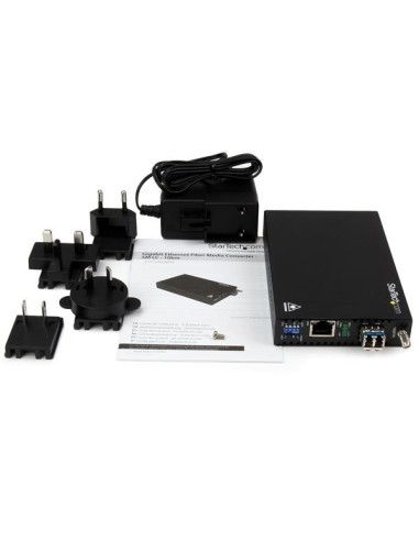 StarTech.com Convertitore Multimediale Gigabit Ethernet Rame a Fibra - SM LC - 10km