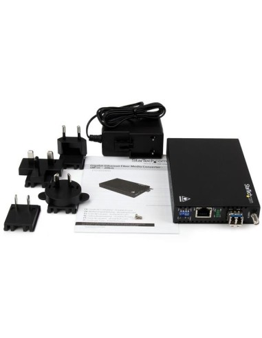 StarTech.com Convertitore Multimediale Gigabit Ethernet Rame a Fibra - SM LC - 20km