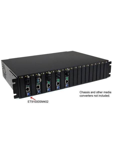 StarTech.com Convertitore media Ethernet Gigabit in fibra monomodale SC 40 km -1000 Mbps