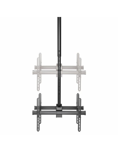 StarTech.com Supporto a Soffitto per Doppio Televisore - Staffa a Tetto per 2 Monitor con asta telescopica regolabile da 1060 a