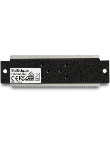 StarTech.com Hub USB 2.0 a 4 porte - Hub USB-A industriale in metallo (4x USB-A) con protezione ESD e da sovratensioni - Temp.