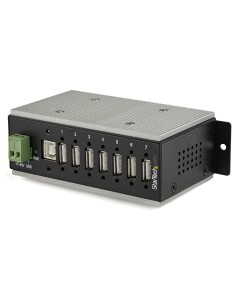 StarTech.com Hub USB 2.0 a 7 porte - Hub USB-A industriale in metallo (7x USB-A) con protezione ESD & Surge Protection -