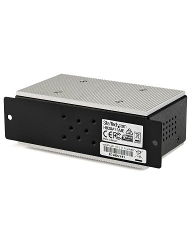 StarTech.com Hub USB 2.0 a 7 porte - Hub USB-A industriale in metallo (7x USB-A) con protezione ESD & Surge Protection -