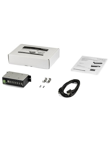 StarTech.com Hub USB 2.0 a 7 porte - Hub USB-A industriale in metallo (7x USB-A) con protezione ESD & Surge Protection -