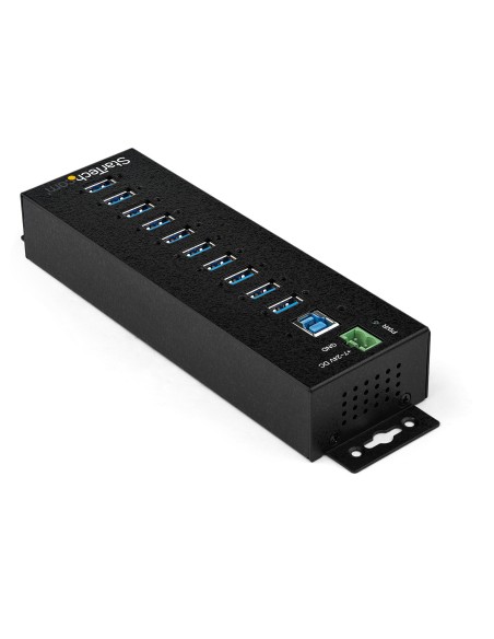 StarTech.com Hub USB 3.0 industriale a 10 porte con adattatore di alimentazione - Protezione contro le sovratensioni - Hub di
