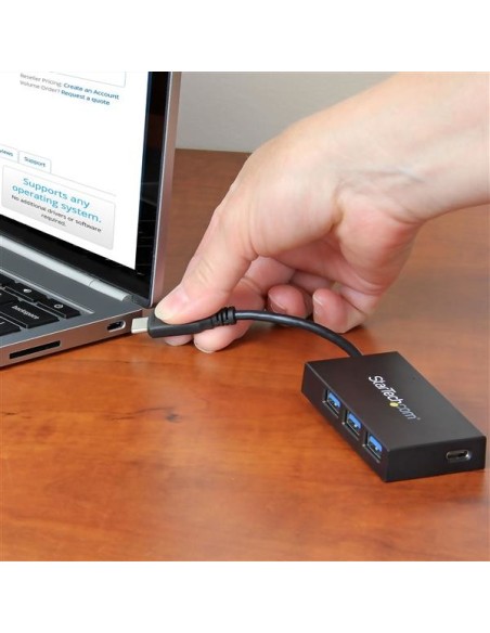 StarTech.com Hub portatile USB 3.1 Gen 1 a 4 porte - USB-C a 3 USB-A e 1 USB-C
