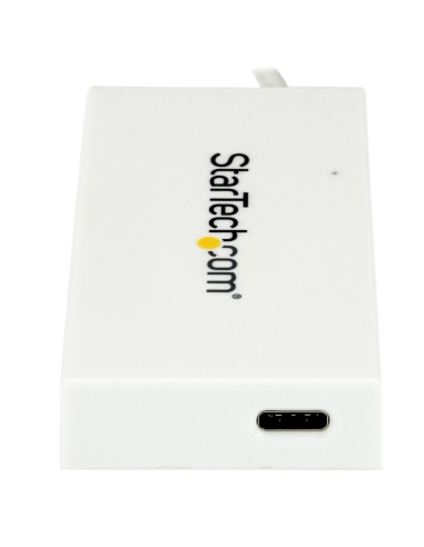 StarTech.com Hub USB-C a 4 porte USB 3.0 - Perno e Concentratore USB Tipo C con 1x USB-C e 3x USB-A - Bianco