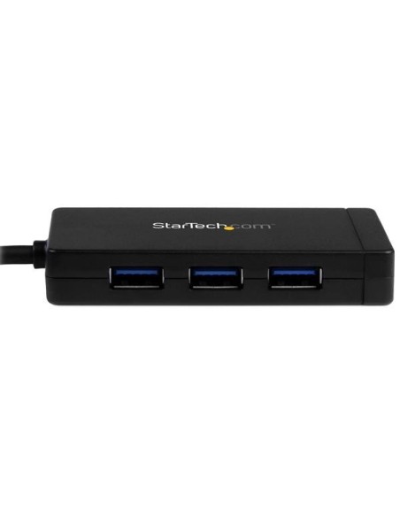 StarTech.com Hub USB 3.0 a 3 porte con USB-C e Ethernet Gigabit - Include Adattatore di Alimentazione