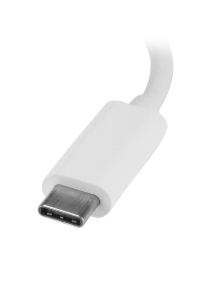 StarTech.com Hub USB 3.0 a 3 porte con Gigabit Ethernet - USB-C a 3x USB-A - Bianco