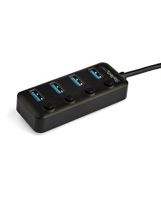 StarTech.com Hub USB-C a 4 porte - USB type C a 4 porte USB 3.0 type A con interruttori individuali On Off - SuperSpeed 5Gbps 2