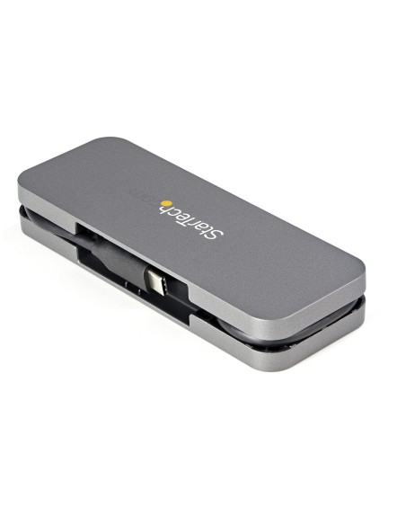 StarTech.com HB30CM4AB hub di interfaccia USB 3.2 Gen 1 (3.1 Gen 1) Type-C 5000 Mbit s Nero, Grigio