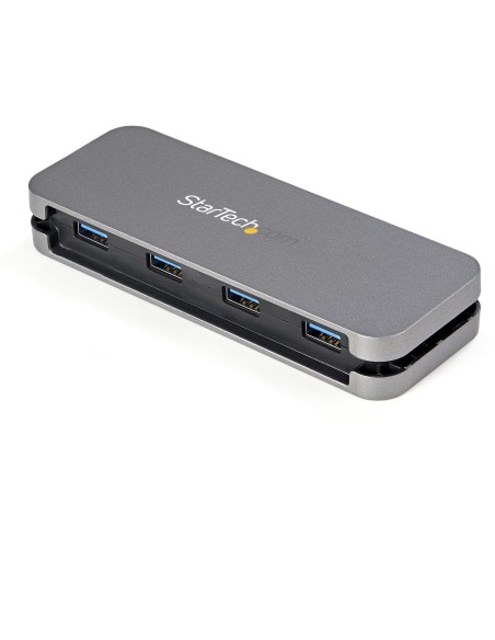 StarTech.com HB30CM4AB hub di interfaccia USB 3.2 Gen 1 (3.1 Gen 1) Type-C 5000 Mbit s Nero, Grigio
