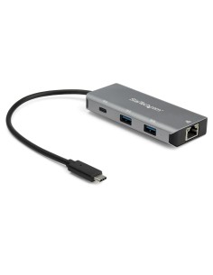 StarTech.com Hub USB-C a 3 porte con Gigabit Ethernet RJ45 GbE - 2x USB-A, 1x USB-type C - Adattatore SuperSpeed 10Gbps USB 3.2
