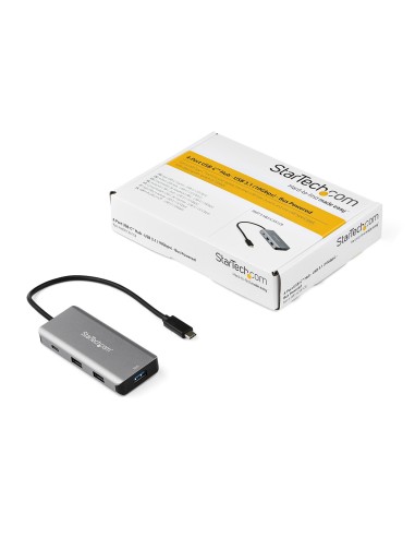 StarTech.com Hub USB C a 4 porte con 3x USB A e 1x USB C - Hub USB SuperSpeed 10Gbps USB Type-C 3.1 3.2 Gen 2 - Alimentato