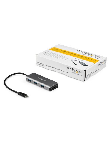 StarTech.com Hub USB-C a 3 porte con lettore per schede SD - 10 Gbps - 3 USB-A