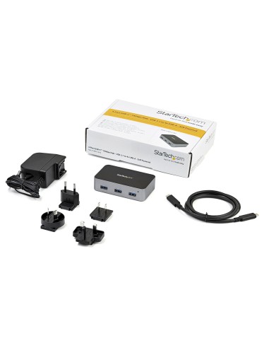 StarTech.com Hub USB-C a 4 porte - 10 Gbps - 4 USB-A - Alimentato