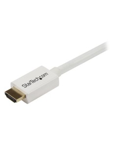 StarTech.com Cavo HDMI ad alta velocità da 2 m - Cavo Ultra HD 4k x 2k a parete CL3 bianco - HDMI a HDMI - M M 2