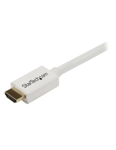 StarTech.com Cavo HDMI ad alta velocità da 2 m - Cavo Ultra HD 4k x 2k a parete CL3 bianco - HDMI a HDMI - M M