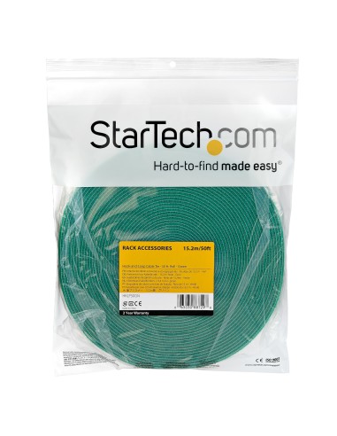 StarTech.com Rotolo di nastro con chiusura a strappo da 15,2 m - Verde