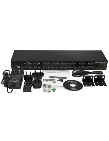 StarTech.com Hub Seriale RS232 a 16 porte - Adattatore USB a DB9 RS232 16x montabile a rack